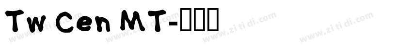 Tw Cen MT字体转换